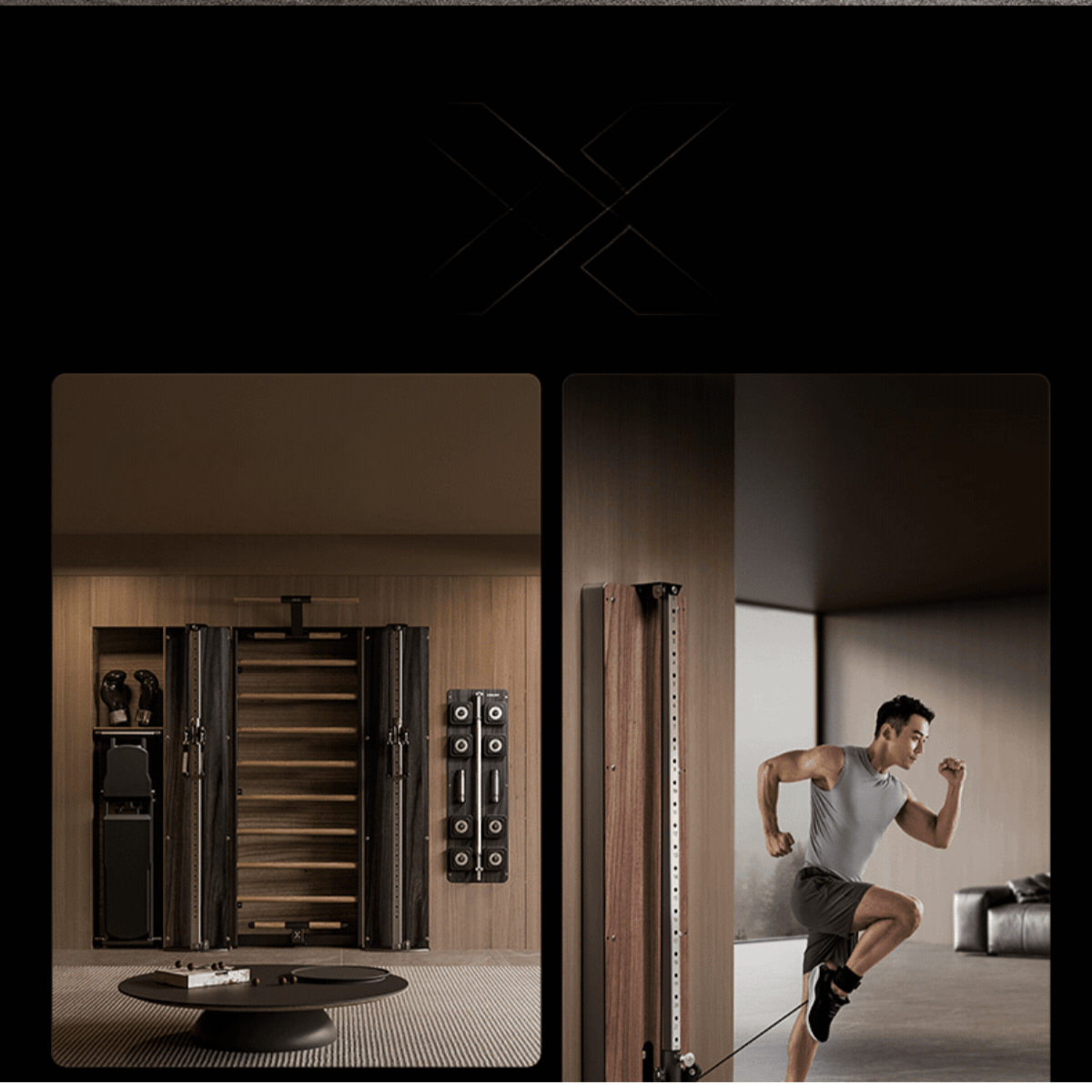 Muscle Motion Wall Mounted Functional Trainer - Single Stack- Lifestyle Series