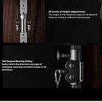 Muscle Motion Wall Mounted Functional Trainer - Single Stack- Lifestyle Series