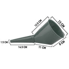 Angled Car Fuel Funnels with Filter (Grey & Blue)