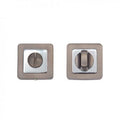 Thumbturn Set Matt Satin Black/Chrome - 50mm x 50mm