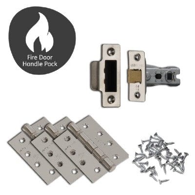 Neva MSB Lever / Round Rose Fire Door Pack