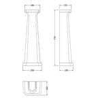 Fitzroy Comfort Height Full Pedestal