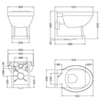 Fitzroy Wall Hung Pan