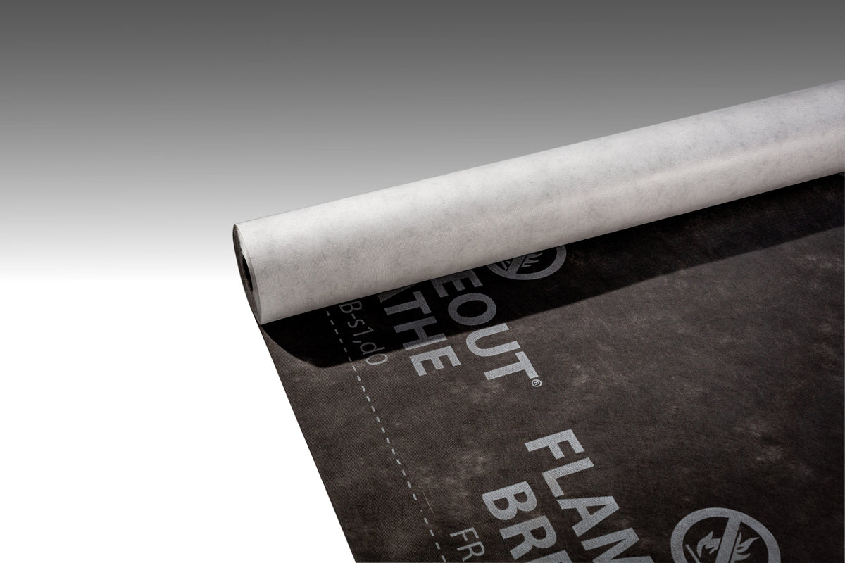 FlameOut Breathe Flame Retardant FR Class B Breather Membrane / House Wrap - All Sizes
