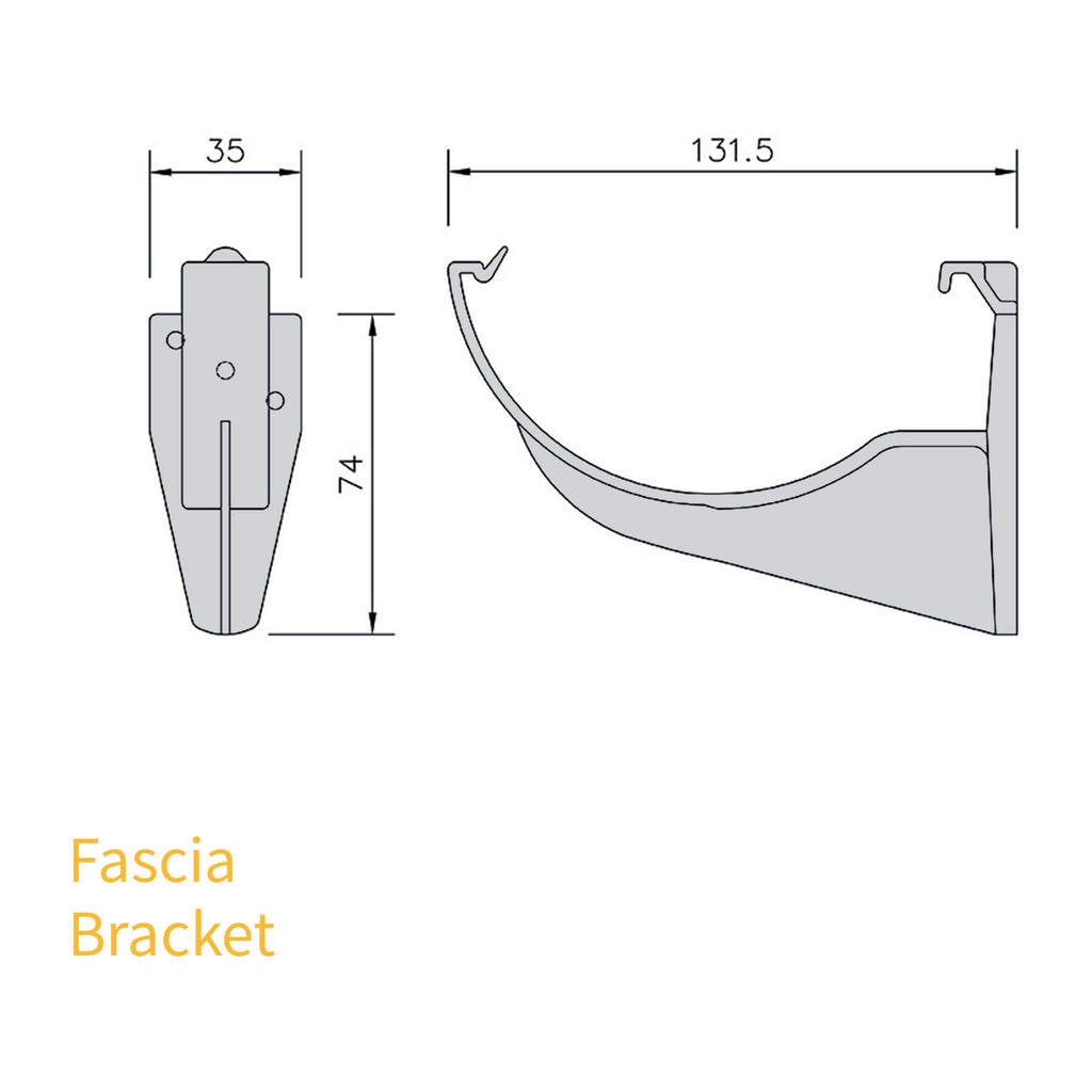 FloPlast Half Round 112mm Gutter