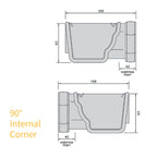 FloPlast Niagara Ogee 110mm Gutter