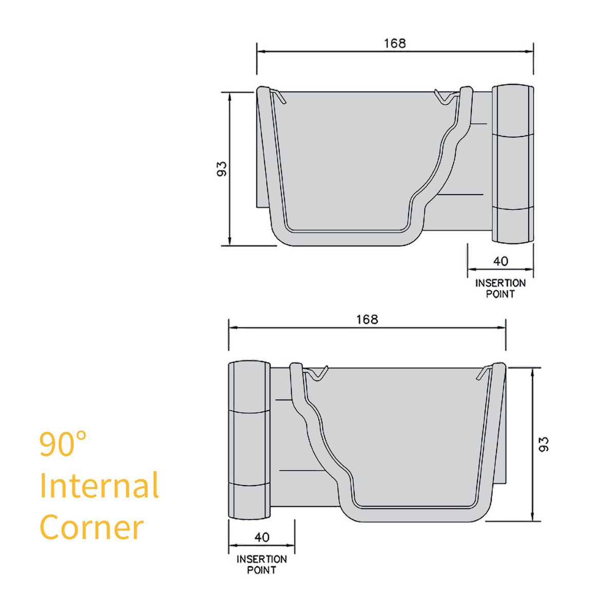 FloPlast Niagara Ogee 110mm Gutter