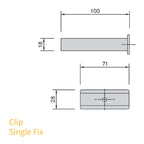 FloPlast 65mm Square Downpipe