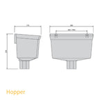FloPlast 65mm Square Downpipe