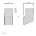 FloPlast 65mm Square Downpipe