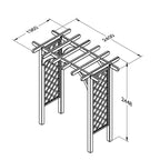 Forest Garden - Large Ultima Pergola Arch