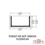 Forget Me Not Arbour - 4ft x 2ft (Pressure Treated)