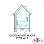 Forget Me Not Arbour - 4ft x 2ft (Pressure Treated)