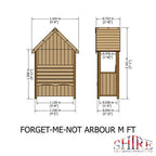 Forget Me Not Arbour - 4ft x 2ft (Pressure Treated)