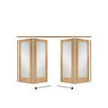 Freefold Room Divider Oak (2 Door System) - All Sizes