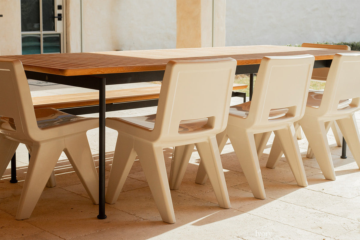 Fresco Modern Outdoor Dining Chair – Marine-Grade Polyethylene Patio Chair