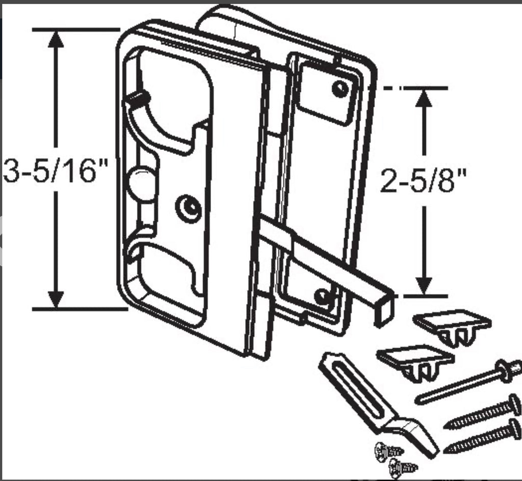 562 Sliding Screen Door Handle  Metal Industries