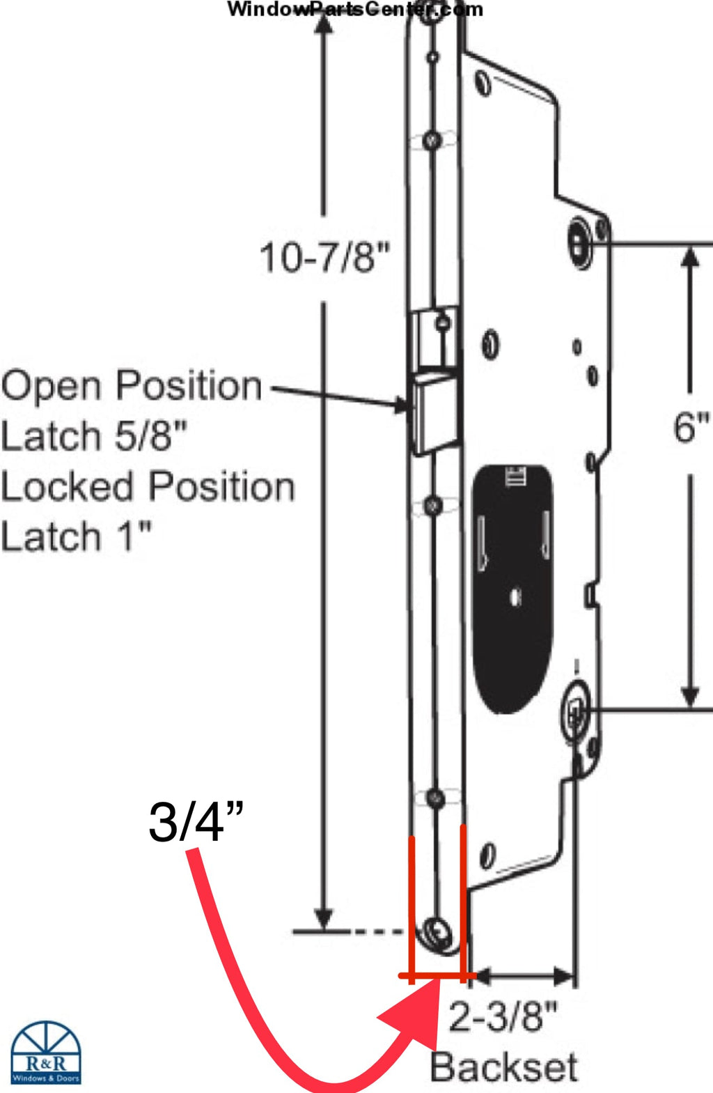 S4112 - Peachtree Multipoint Mortise Lock Citadel IPD Citation W&F