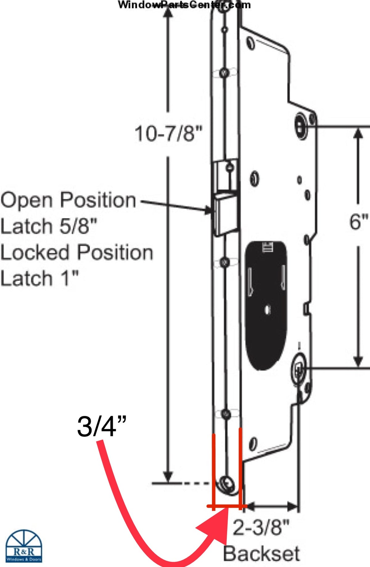 S4112 - Peachtree Multipoint Mortise Lock Citadel IPD Citation W&F