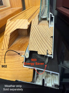 902 AmesburyTruth Offset Kerf Mounted  Foam Filled Seal Window Weather Strip
