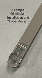 221 Stainless Steel Operator Retainer Clip