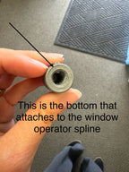 216 - Crank Handle Adapter for Clear Story Windows "Female"