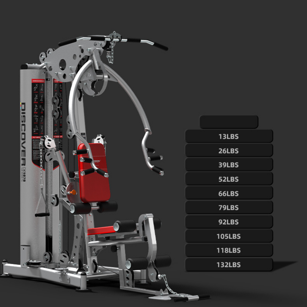 Harison Discover HR-G1070-C Modular Multi-Gym + Single Pulley