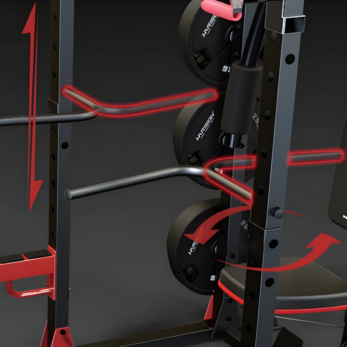Harison Discover HR-G30911 Power Rack with High Low Pulley and Pec Dec Bench