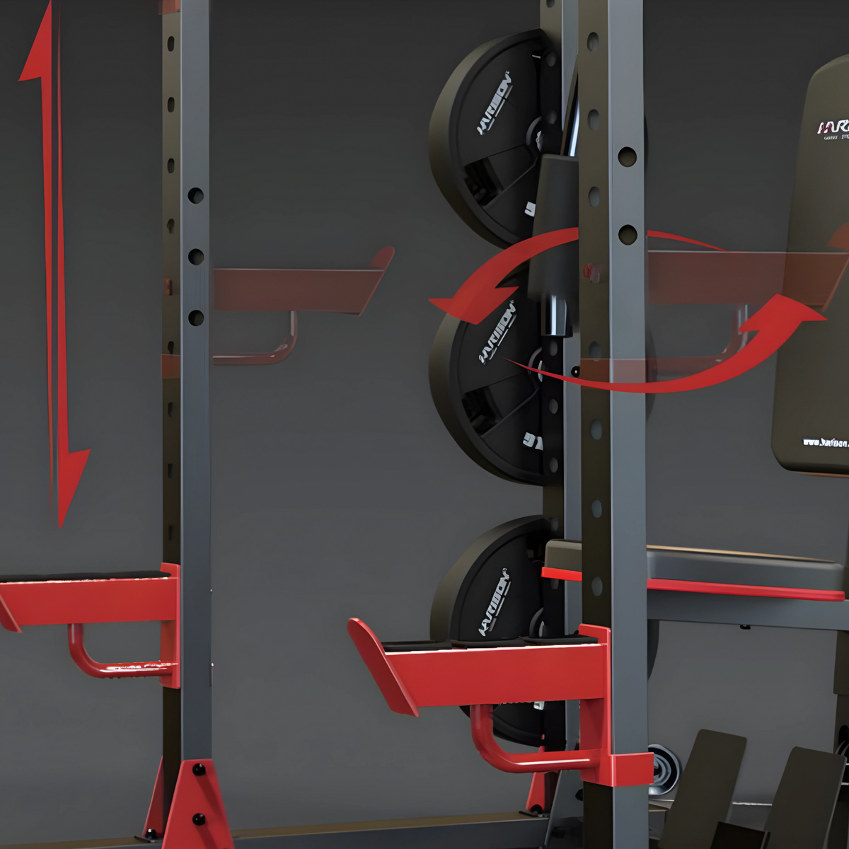 Harison Discover HR-G30911 Power Rack with High Low Pulley and Pec Dec Bench