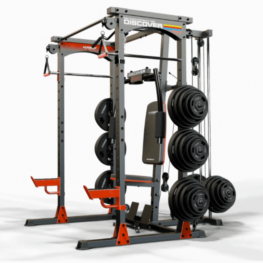 Harison Discover HR-G30911 Power Rack with High Low Pulley and Pec Dec Bench