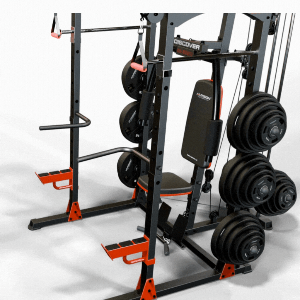 Harison Discover HR-G30911 Power Rack with High Low Pulley and Pec Dec Bench