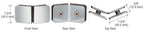CRL 135° Traditional Style Glass Clamp