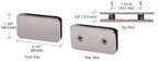 CRL 180° Traditional Style Double Stud Glass-to-Glass Clamp