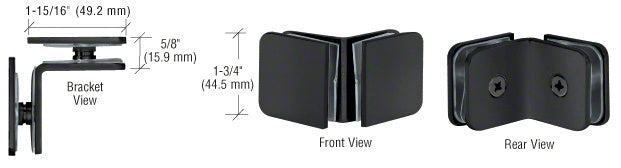 CRL 90° Traditional Style Oversized Glass Clamp