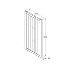 Forest Pressure Treated Featheredge Gate x  6ft (h)