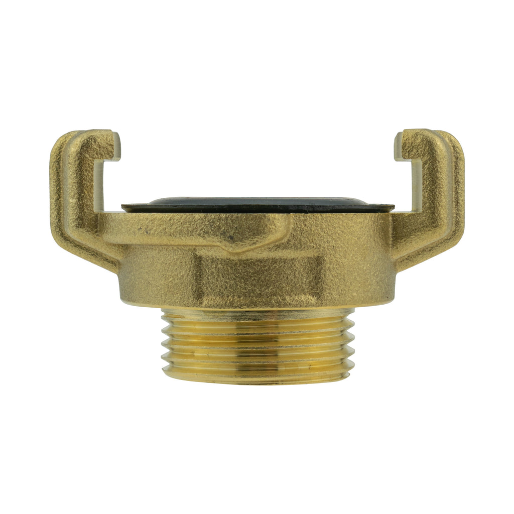 Geka Type Connector with In-Line BSPF Valve and 25mm Brass Barb