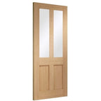 Malton Shaker Internal Oak Door with Clear Glass - All Sizes