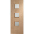 Messina Pre-Finished Internal Oak Door with Clear Glass