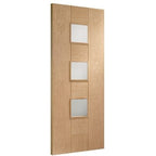 Messina Internal Oak Door with Obscure Glass - All Sizes
