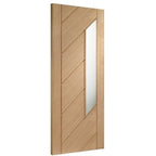 Monza Internal Oak Door with Obscure Glass