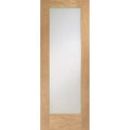 Pattern 10 Unfinished Internal Oak Door with Clear Glass
