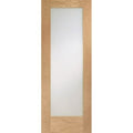Pattern 10 Unfinished Internal Oak Door with Obscure Glass