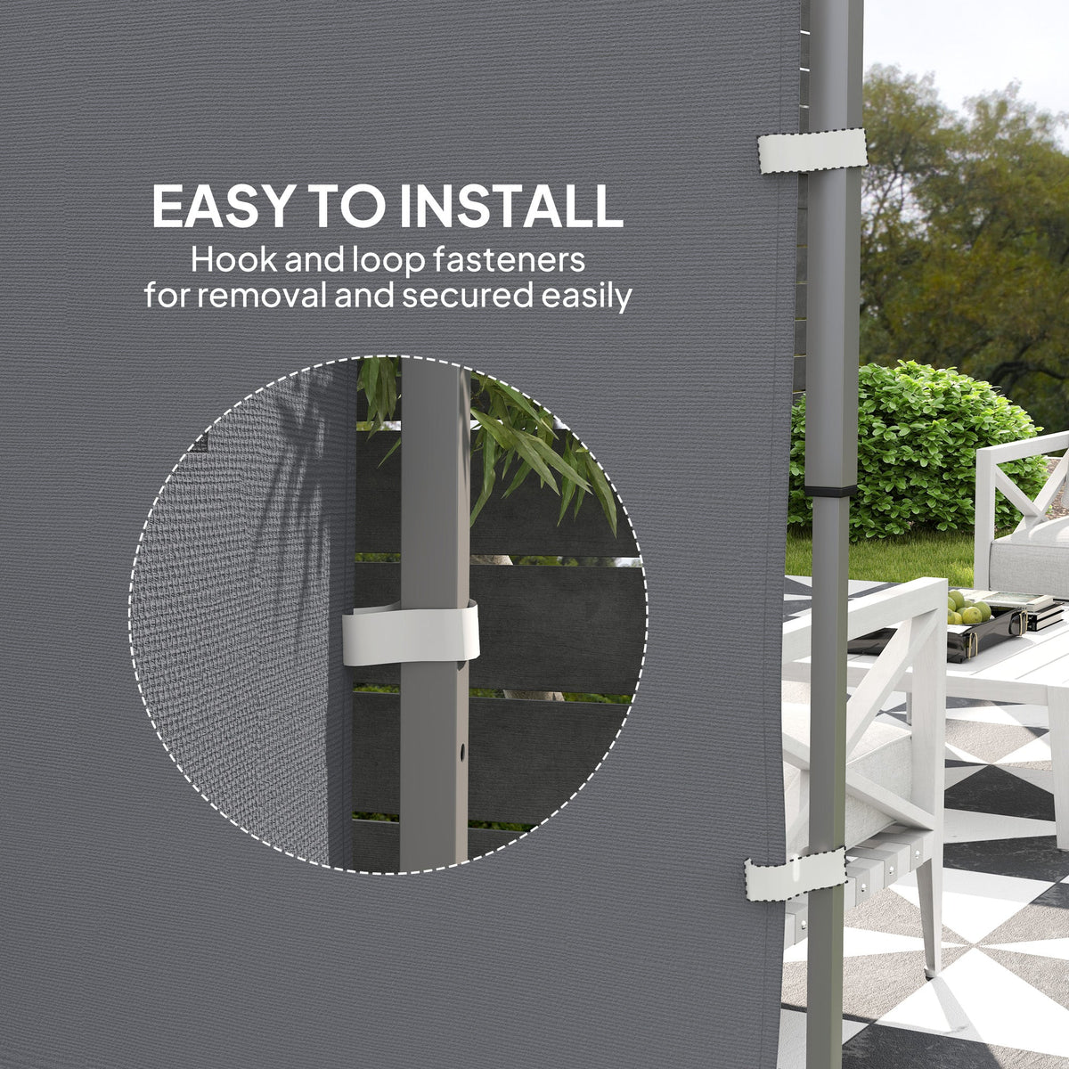 Canopy Sidewall Panel for 3 x 3m Straight Leg Pop Up Gazebos, 1 Pack Sidewall Only, Grey