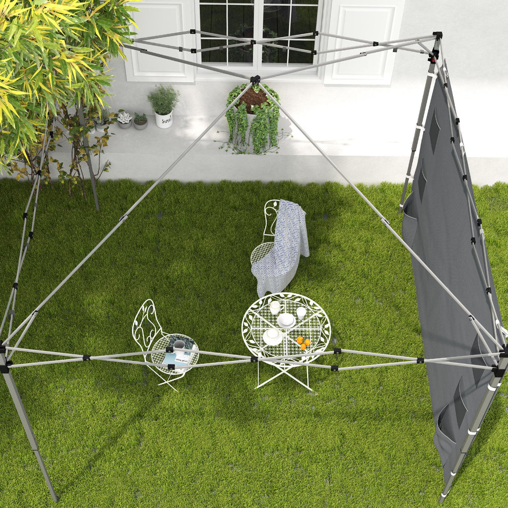 Canopy Sidewall Panel for 3 x 3m Straight Leg Pop Up Gazebos, 1 Pack Sidewall Only, Grey