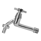Water Butt Extension Kit 1/2" with Extended Brass Chrome Tap 1/2" Barb