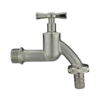 IBC 2” S60X6 Cap with Nickle Plated Bib Tap ½” Barb