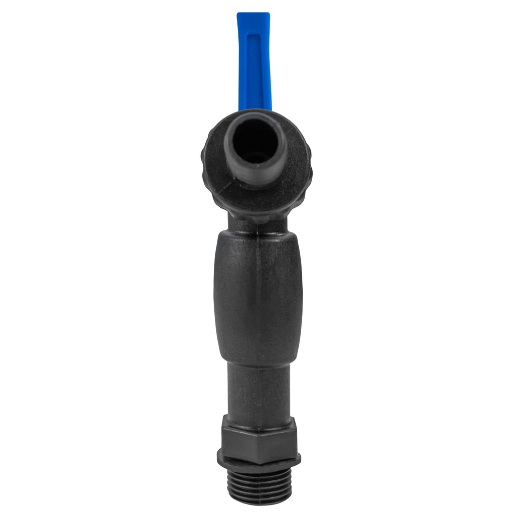 Wall Flange Kit 20mm MDPE with Nylon ½” Barb Tap and Quick Connect Outlet