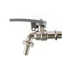 IBC 2" S60X6 - 1/2" BSP Extender Adaptor with Lever Tap with Hose Barb and Side Lock