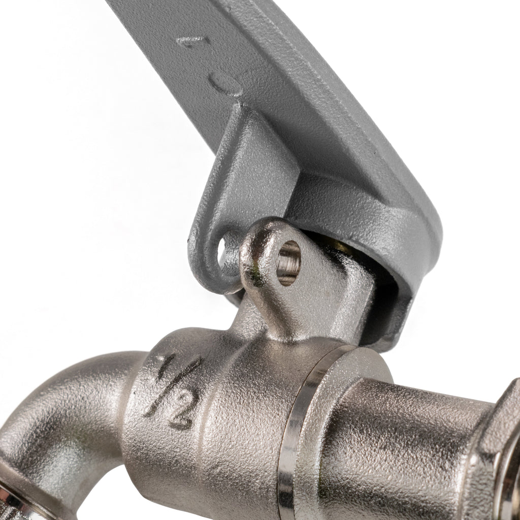 Wall Flange Kit 20mm MDPE - Lever Tap with Hose Barb and Side Lock