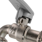 Water Butt Kit 1/2" with Lever Tap Hose Barb and Side Lock and Drill Bit